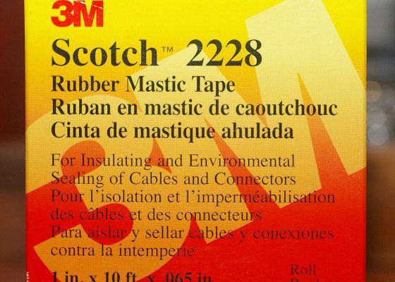 3m-mastic This 3M product is self-sealing and will keep the water out of electrical connections.