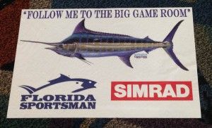 An image of a Big Game Room direction sticker.
