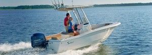 A photo of the Scout 195 Sportfish boat.