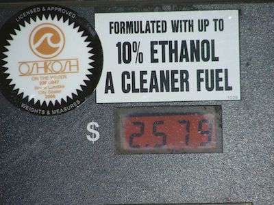 ethanol-sign-16706 Ethanol has been approved for sale at some pumps as a 15-percent blend.