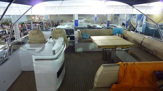 princess-72-motoryacht-9206 Room for everyone to sit in the sun, or the shade.