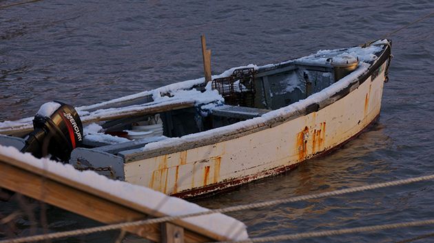 winter skiff
