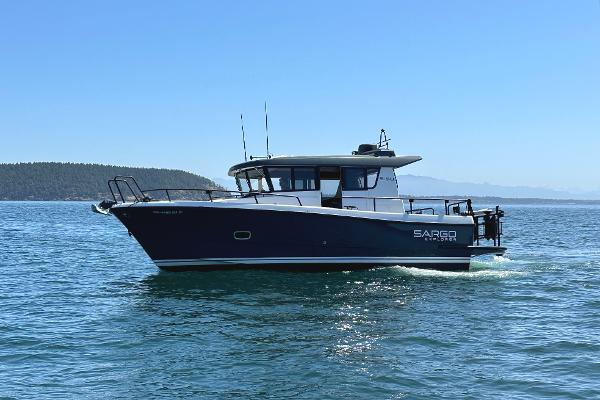 Sargo 31 2020 Sargo 31 boat cruising on a sunny day.