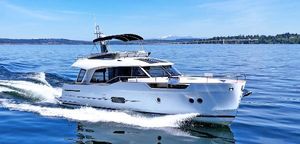 Greenline 48 Fly 2024 Greenline 48 Fly yacht cruising on a sunny day.