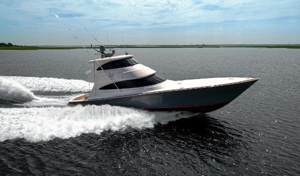 Viking 68 Enclosed Bridge Starboard Side