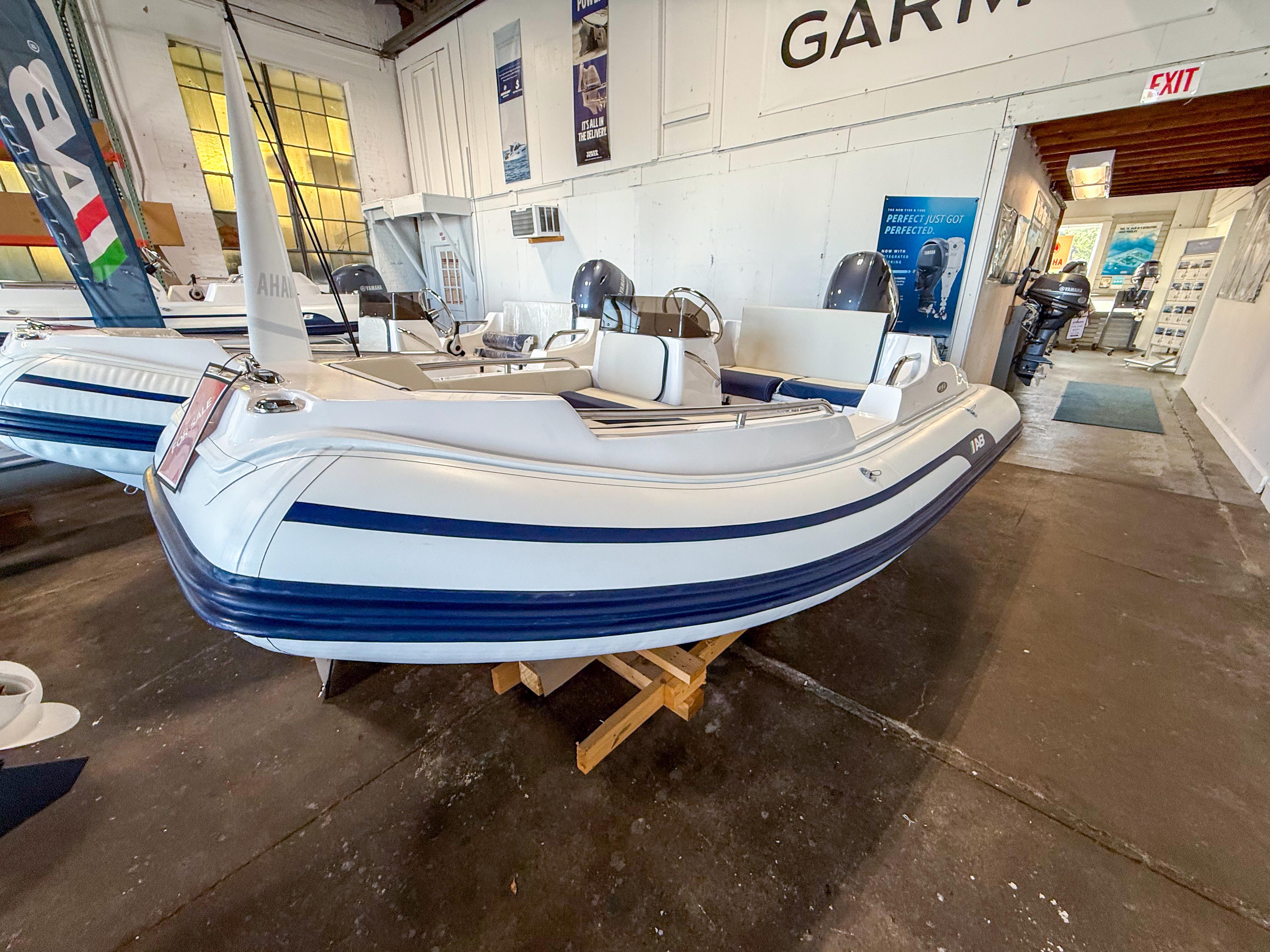 AB Inflatables Nautilus 13 DLX 2024 AB Inflatables Nautilus 13 DLX boat displayed in showroom.