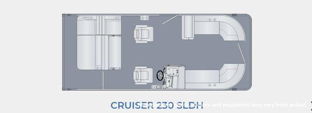 2023 Harris 230 Cruiser SLDH Tri-Toon