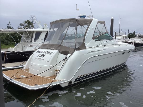 Formula 40 PC 2001 Formula 40 PC yacht docked in a marina.