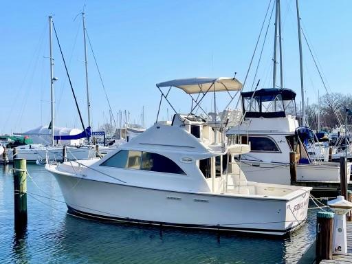 Ocean Yachts 29 Super Sport 1990 Ocean Yachts 29 Super Sport docked at marina, surrounded by other boats.