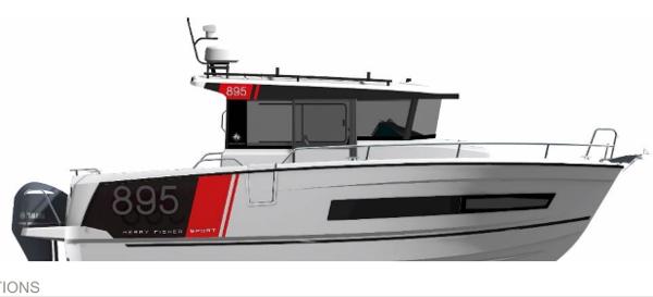 Jeanneau NC 895 Sport 2022 Jeanneau NC 895 Sport boat, side view, sleek design, modern features.
