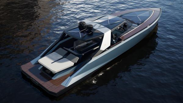 SAY Carbon Yachts 52 2025 SAY Carbon Yachts 52 luxury yacht on water.