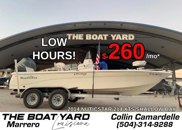 NauticStar 215 XTS Shallow Bay 2014 NauticStar 215 XTS Shallow Bay boat for sale, low hours, $260/month.
