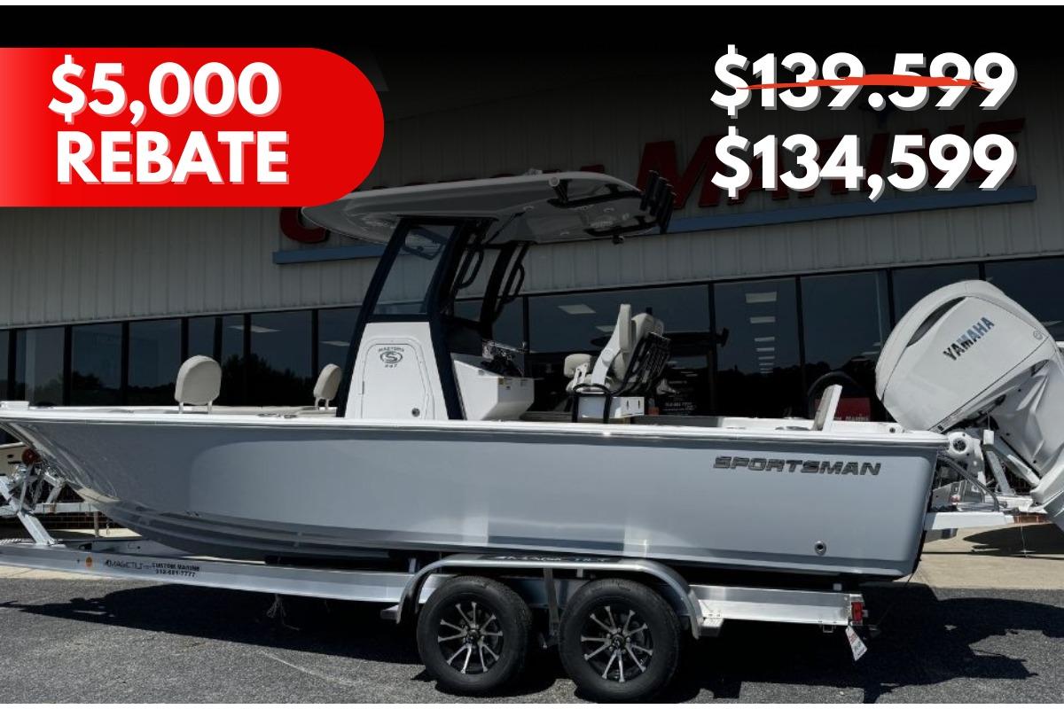 Sportsman Masters 247 Bay Boat 2025 Sportsman Masters 247 Bay Boat with $5,000 rebate, priced at $134,599.