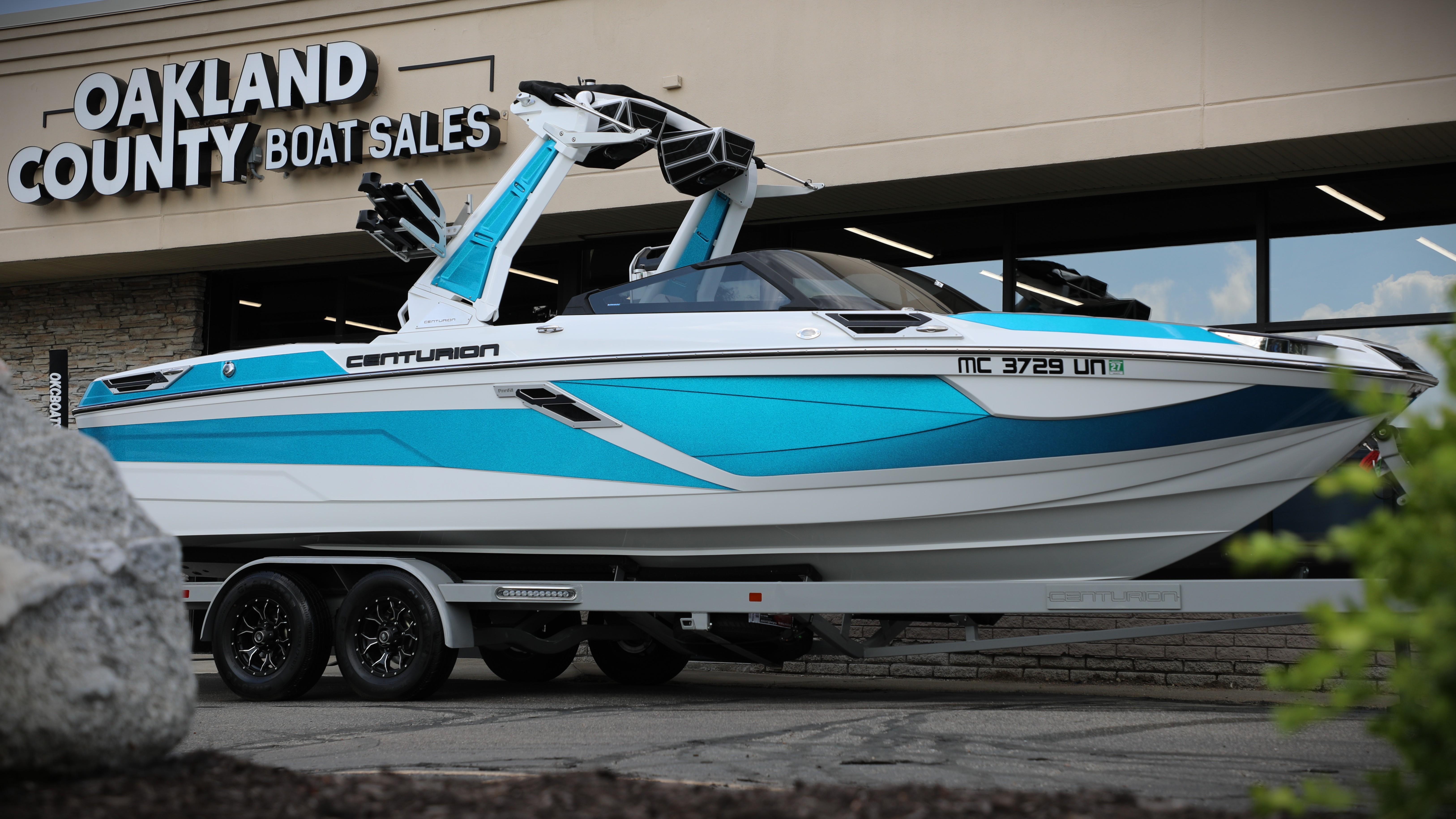 Centurion Ri245 2021 Centurion Ri245 boat displayed at Oakland County Boat Sales.
