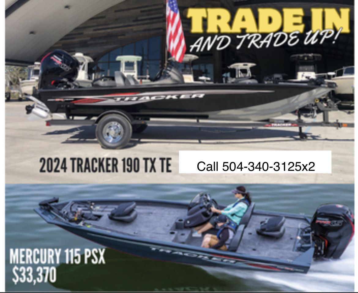 Tracker Pro Team 190 TX TE 2024 Tracker Pro Team 190 TX TE boat with Mercury 115 PSX engine, priced at $33,370.