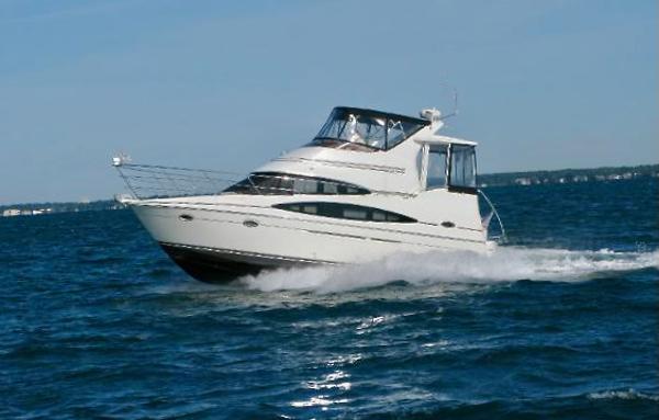 Carver 366 Motor Yacht 2004 Carver 366 Motor Yacht cruising on open water.
