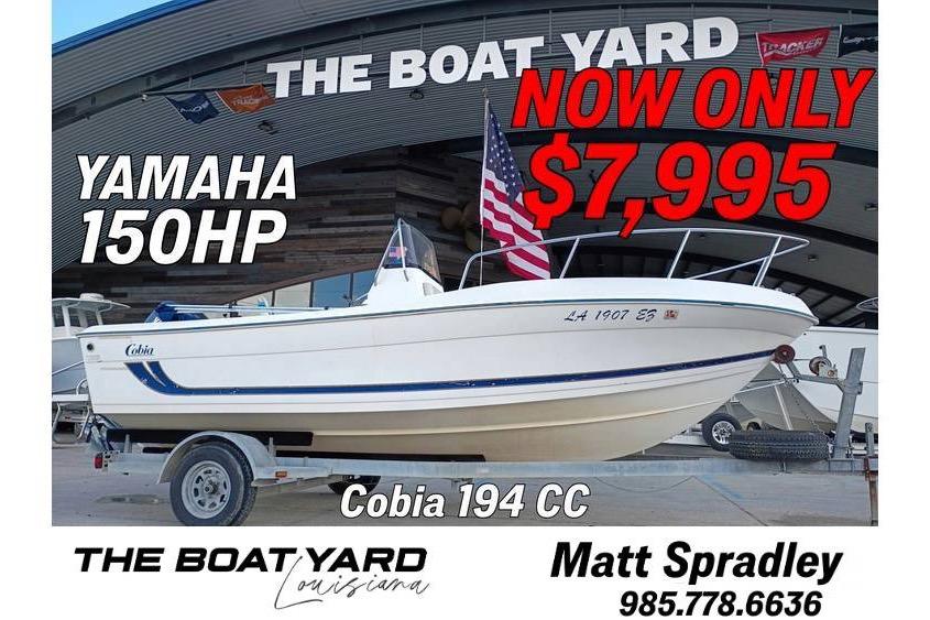Cobia 194 Center Console 1999 Cobia 194 Center Console boat with Yamaha 150HP, priced at $7,995.
