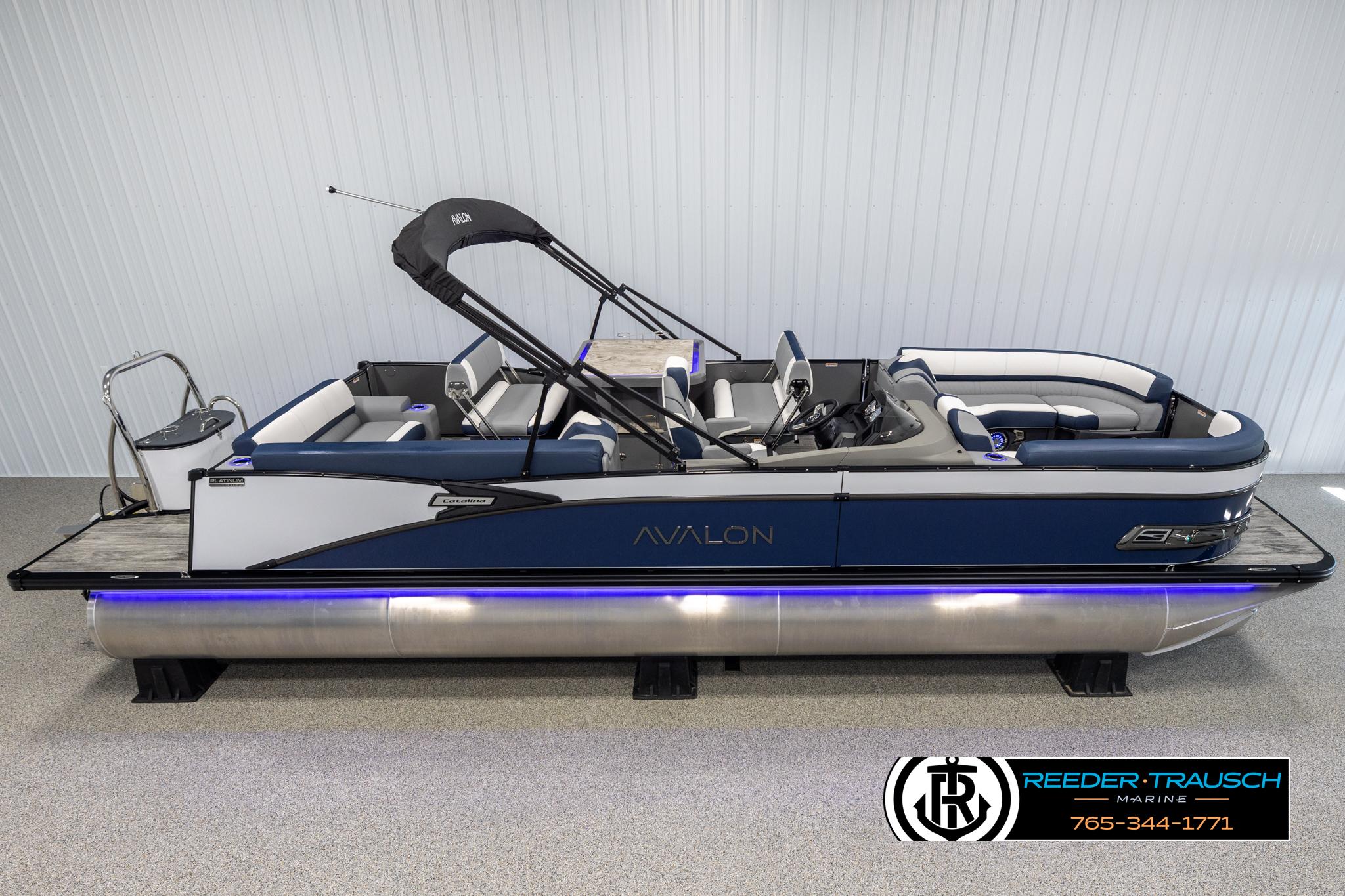 Avalon Catalina Entertainer 2025 Avalon Catalina Entertainer pontoon boat with sleek design and modern features.