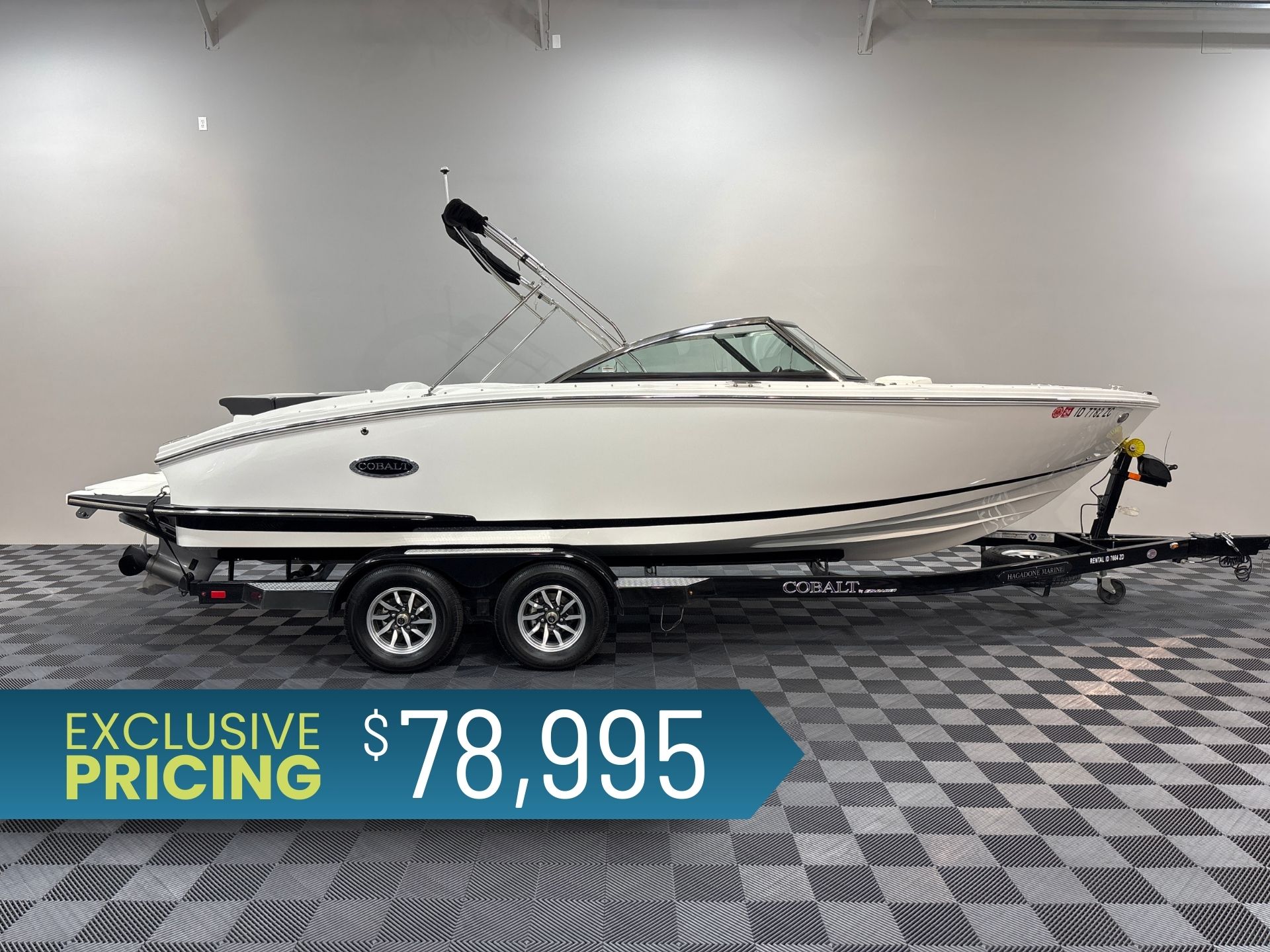 Cobalt CS23 2023 Cobalt CS23 boat on trailer, exclusive pricing at $78,995.