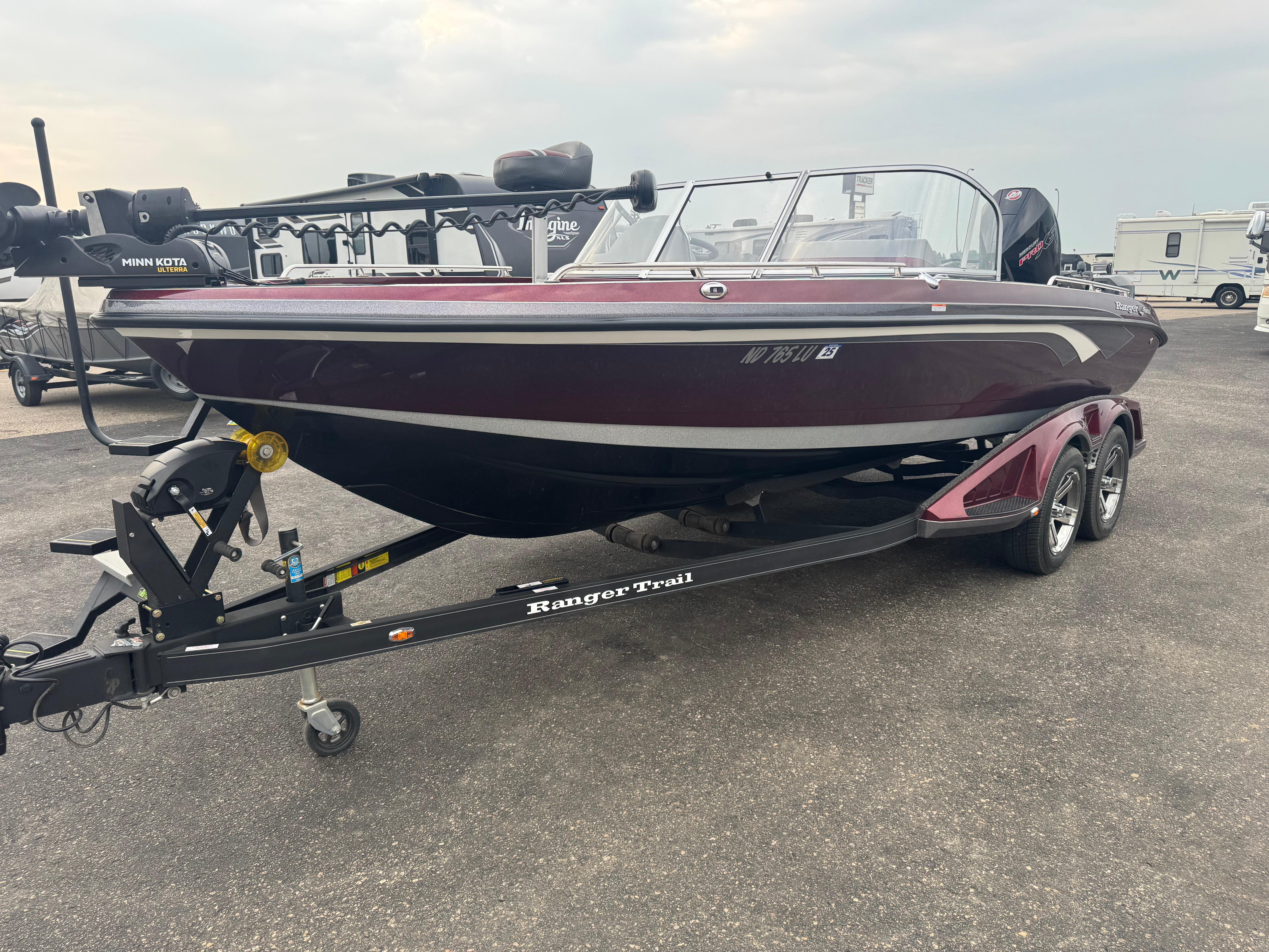 Ranger 620FS Ranger Cup Equipped 2022 Ranger 620FS Ranger Cup Equipped boat on trailer, parked outdoors.