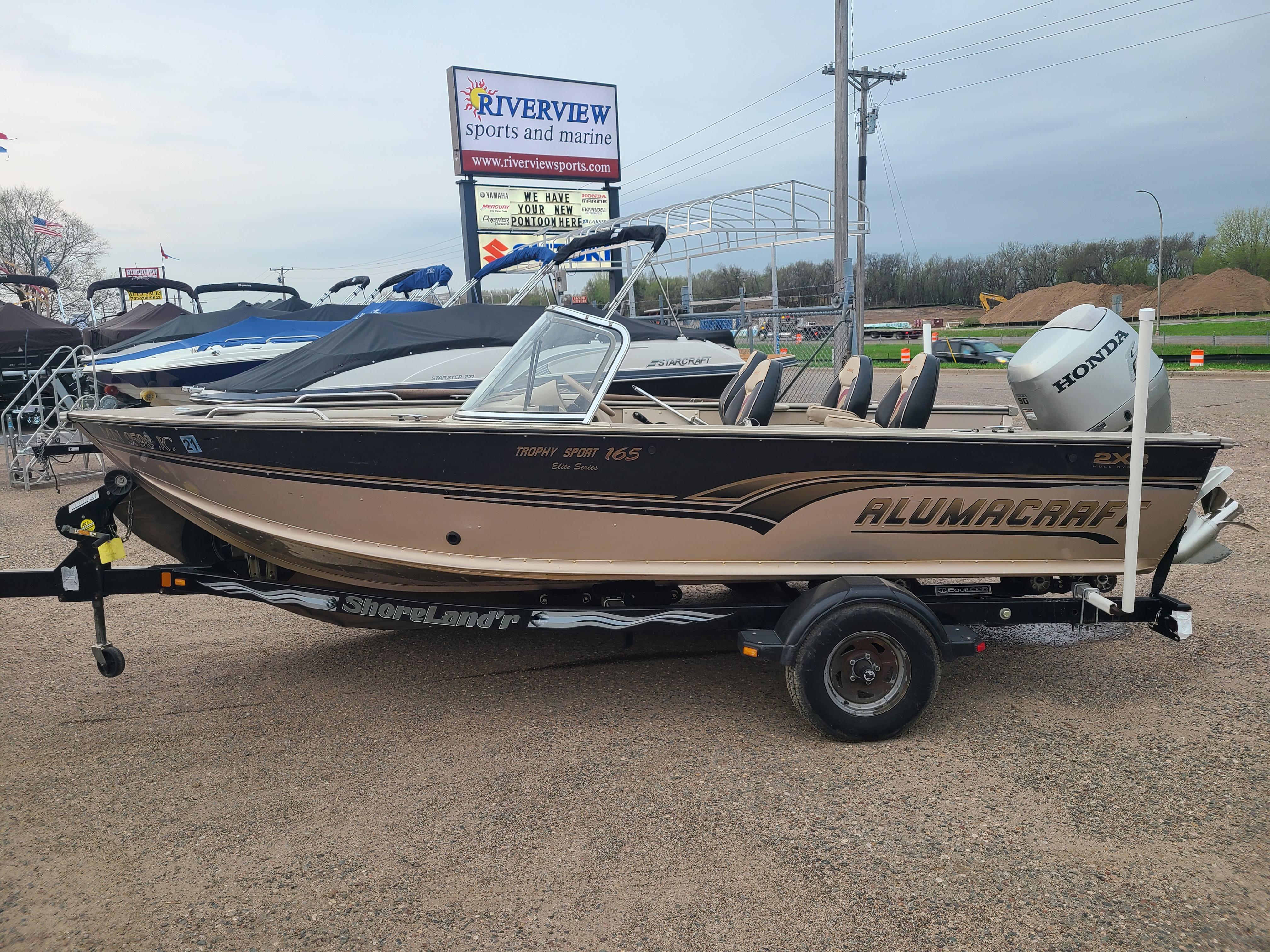 2001 Alumacraft Trophy 165 Sport With A Honda 90HP Motor & Trailer, Elk ...