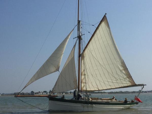 Classic 36ft GRP Smack Yacht Tyrell & Young Smack Yacht Mutual Friend