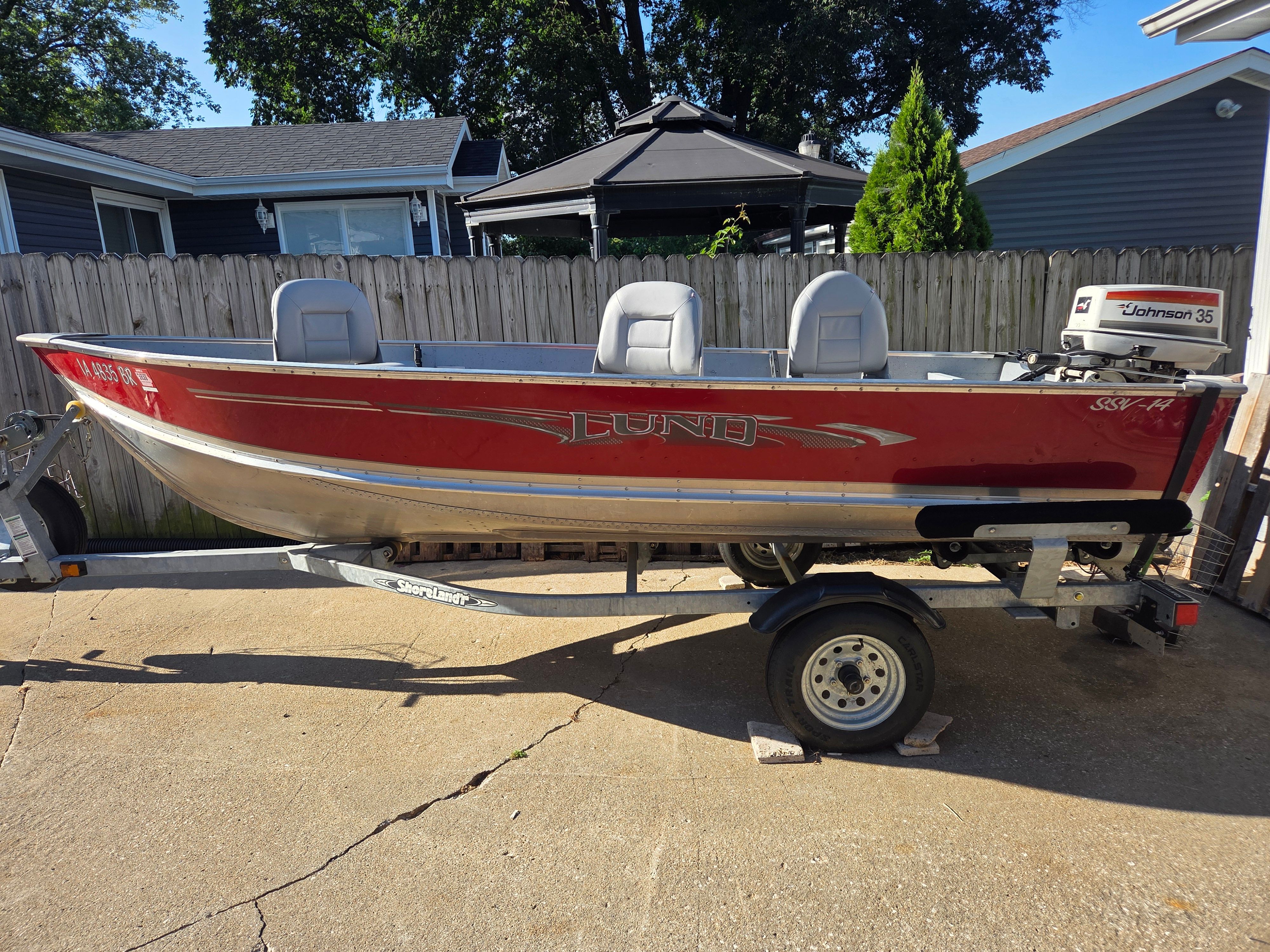 2016 Lund SSV-14 Tiller