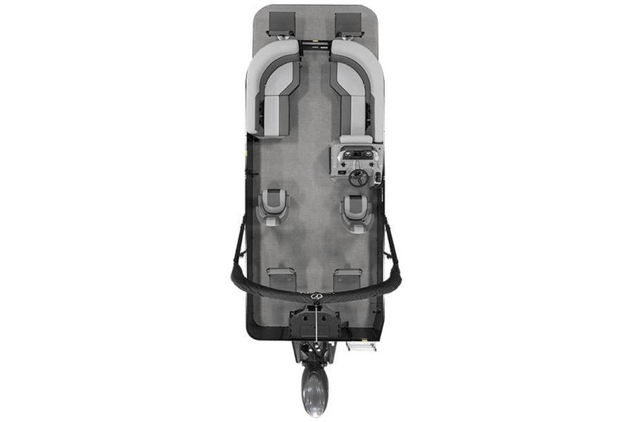 Veranda Fish 22F2 Top view of 2026 Veranda Fish 22F2 pontoon boat layout.