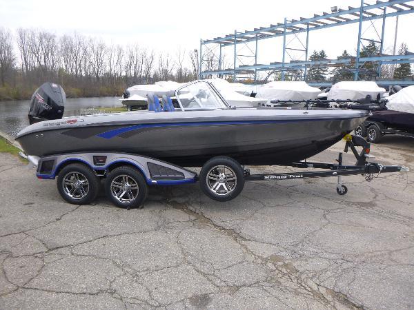 Ranger 620FS Cup Equipped 2025 Ranger 620FS Cup Equipped boat on trailer, parked outdoors.