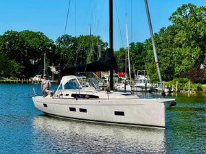 J Boats J/40 2024 J Boats J/40 sailboat on calm water, surrounded by lush greenery.