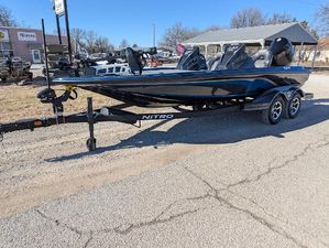 Nitro Z20 XL Pro 2025 Nitro Z20 XL Pro boat on trailer, parked outdoors.