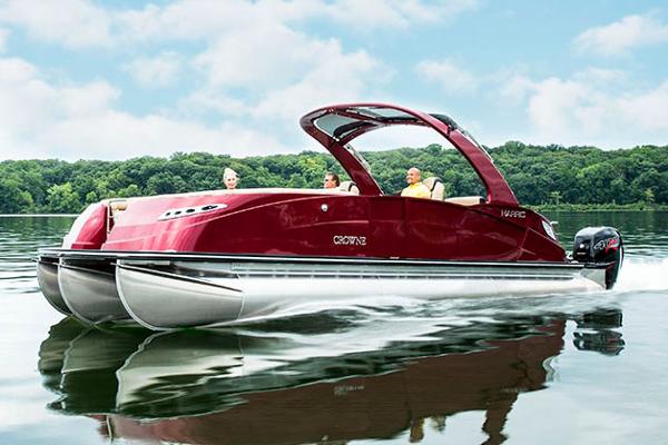 premier 290 grand entertainer: a wide beam pontoon boat