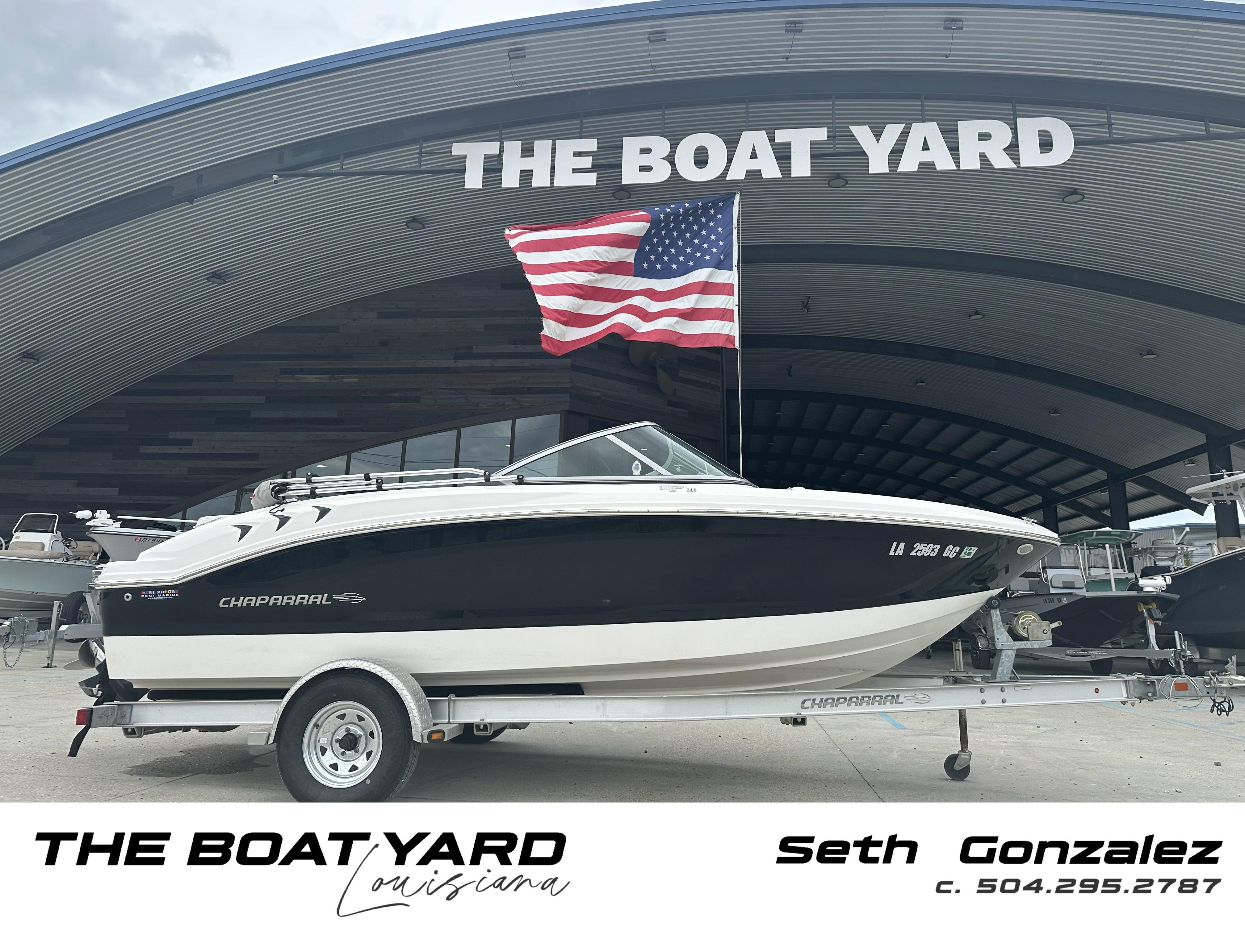 Chaparral 18 H2O Sport 2012 Chaparral 18 H2O Sport boat on trailer at The Boat Yard, Louisiana.