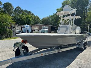 Avenger AV26 2024 Avenger AV26 boat on trailer in outdoor setting.