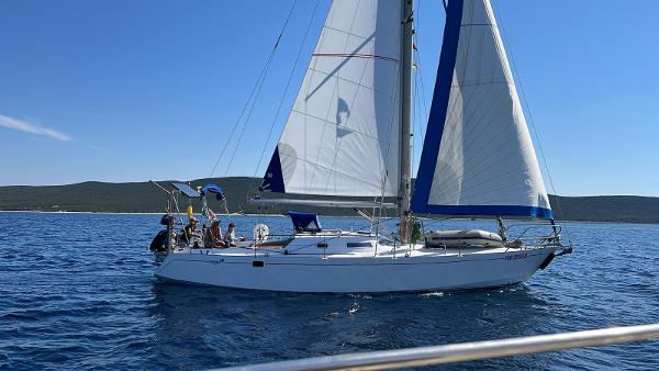 1990 Custom Amici del Mare JNF 38 centerboard steelcutter