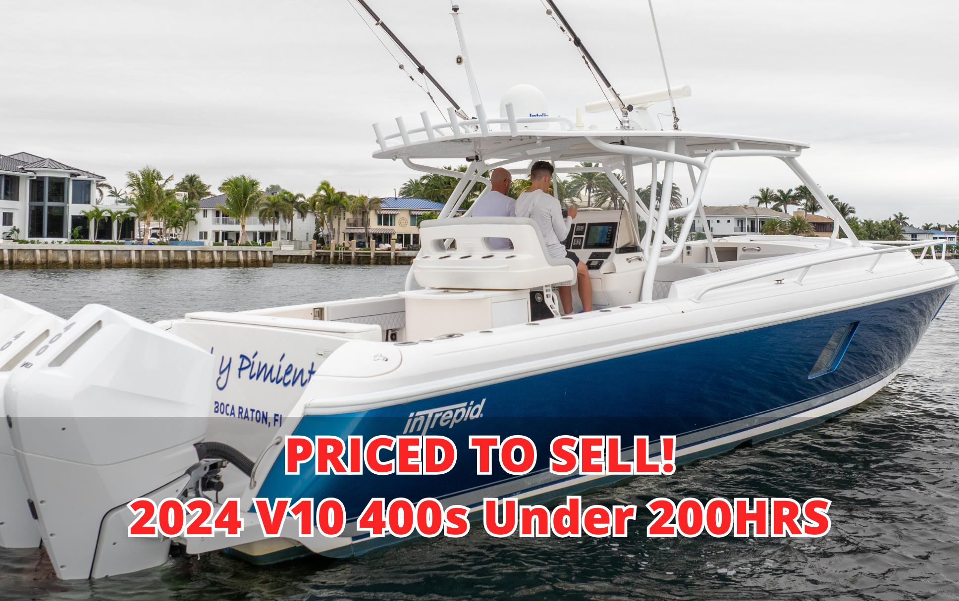 Intrepid 400 Cuddy 2015 Intrepid 400 Cuddy boat for sale, featuring 2024 V10 400s engines.
