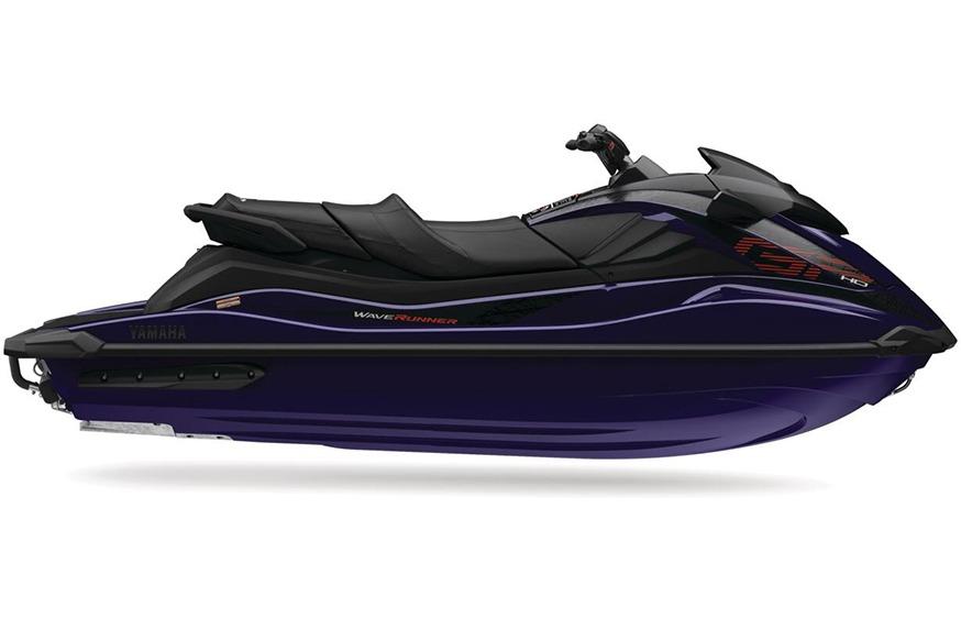 Yamaha WaveRunner GP HO (NEW) 2026 Yamaha WaveRunner GP HO, sleek design, side view, black and purple color scheme.