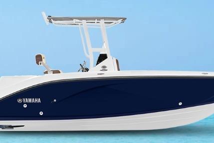 Yamaha Boats 222 FSH Sport 2026 Yamaha Boats 222 FSH Sport, sleek design, blue and white hull, center console.