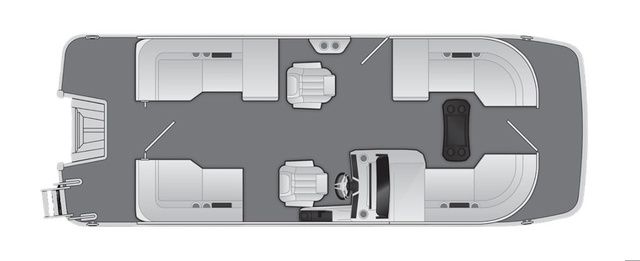 2025 Bennington M Quad Bench 22 MFB Tritoon