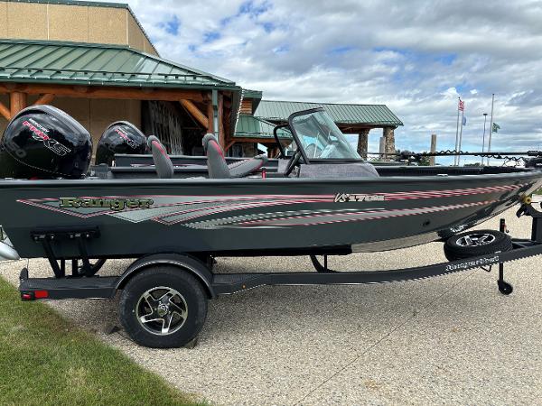 Ranger VS1782SC Angler 2024 Ranger VS1782SC Angler fishing boat on a trailer.