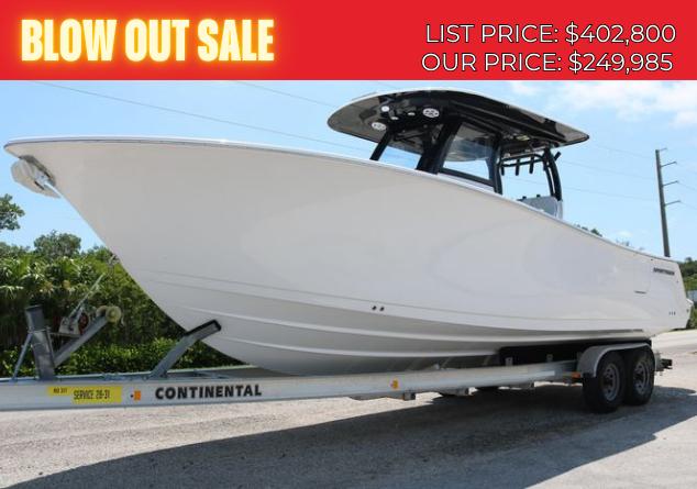 Sportsman Open 302 Center Console 2024 Sportsman Open 302 Center Console boat on sale, trailer included.