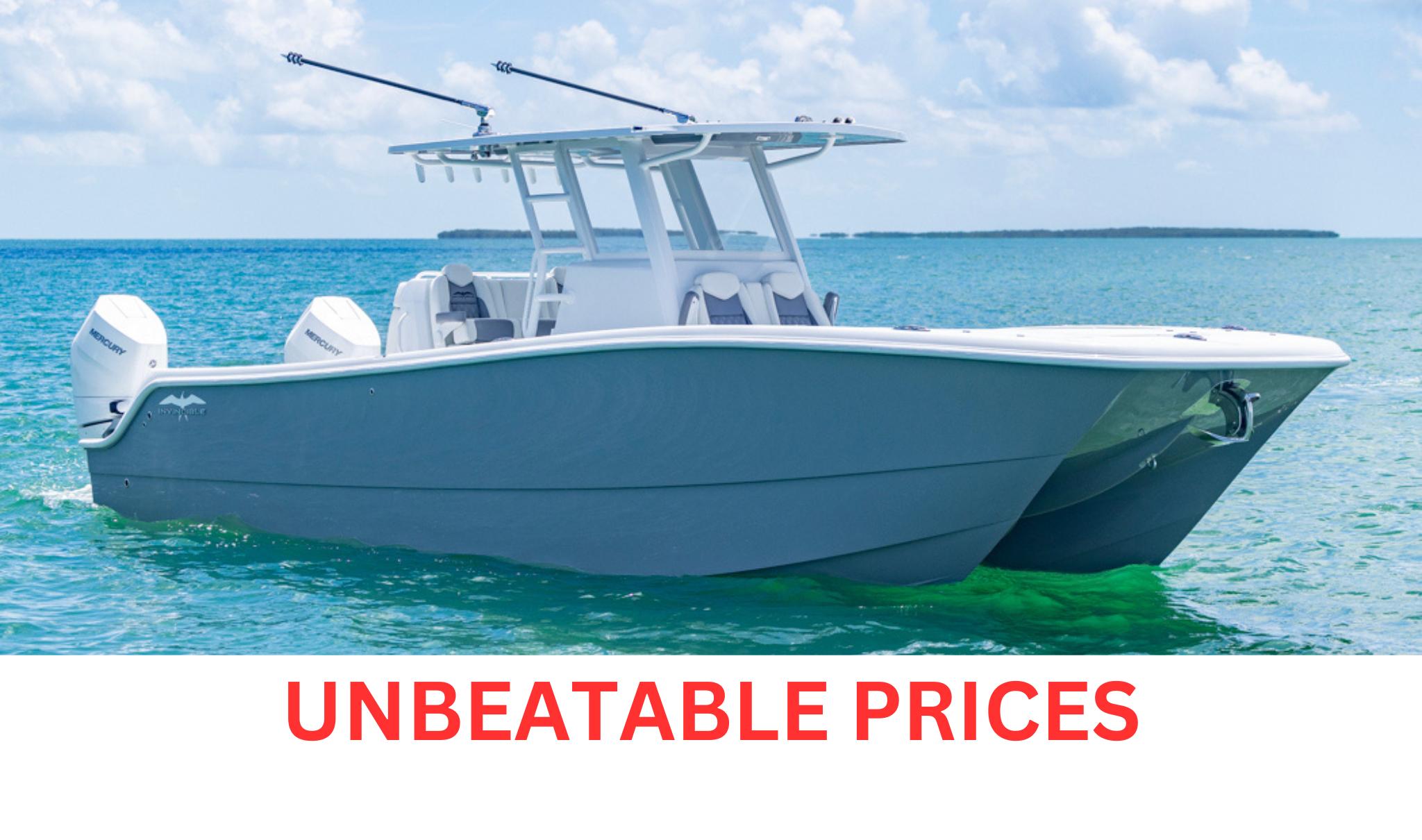 Invincible 33 Catamaran 2026 Invincible 33 Catamaran on water, showcasing sleek design and unbeatable prices.
