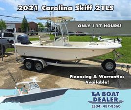 Carolina Skiff 21 LS 2021 Carolina Skiff 21 LS boat on trailer, only 117 hours, financing available.