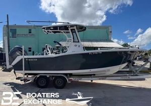 Tidewater 232 CC Adventure 2023 Tidewater 232 CC Adventure boat on trailer at Boaters Exchange dealership.