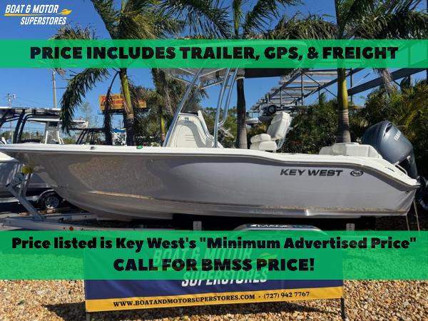 Key West 219 FS 2025 Key West 219 FS boat with trailer, GPS, and freight included. Call for BMSS price.