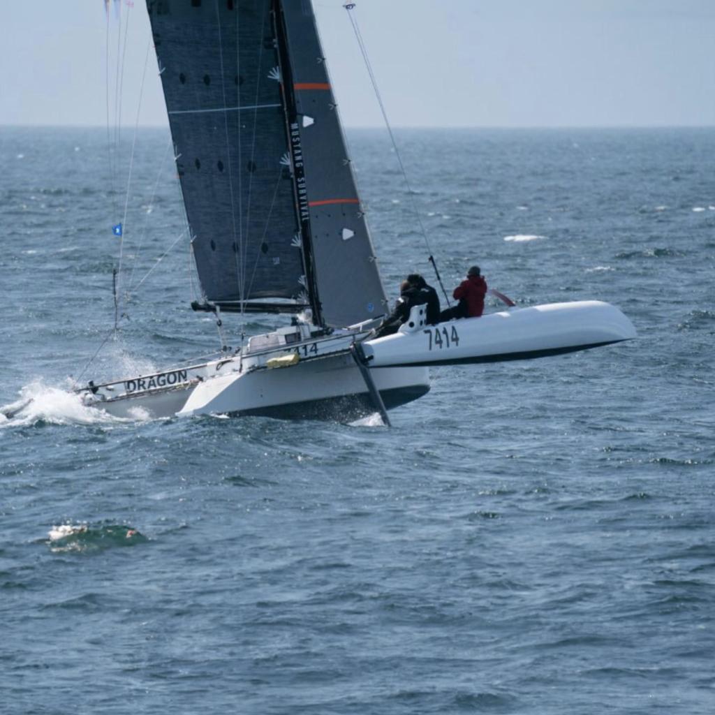Custom Chris Cochrane Trimaran Rolling off the miles