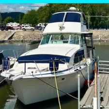 Bertram 42 Flybridge Motor Yacht 1984 Bertram 42 Flybridge Motor Yacht docked at a marina.
