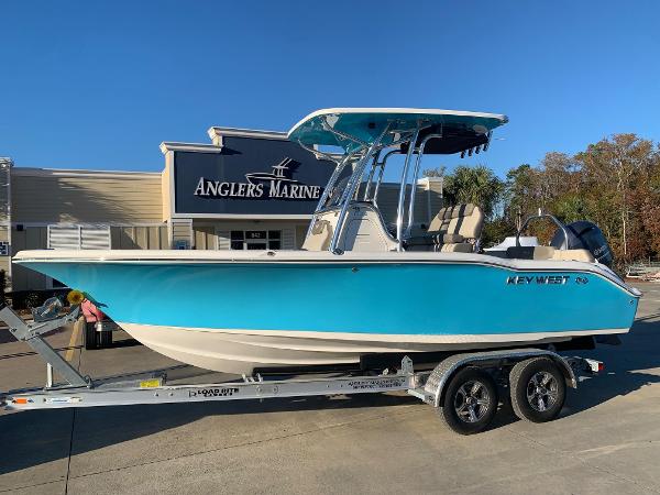 Key West 219 FS 2024 Key West 219 FS boat on trailer at Anglers Marine dealership.