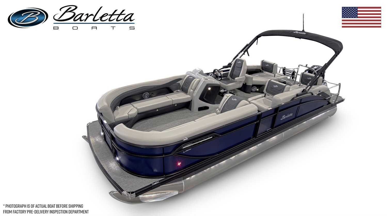 Barletta CABRIO C24M 2026 Barletta Cabrio C24M pontoon boat with sleek design and comfortable seating.