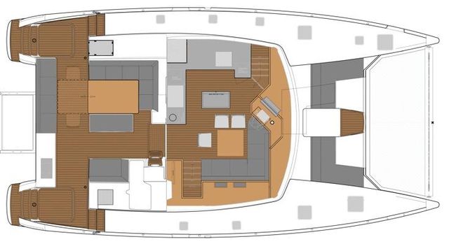 Manufacturer Provided Image: Fountaine Pajot SABA 50 Deck Layout Plan